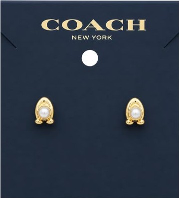 Coach Signature Pearl Earrings