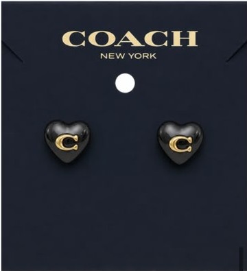 Coach Heart Earrings