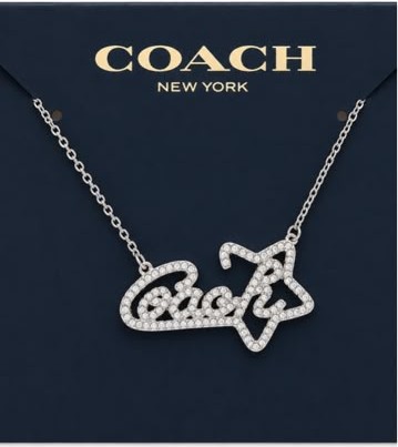 Coach Pavé Star Necklace