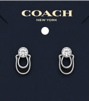 Coach Crystal Pearl Earrings